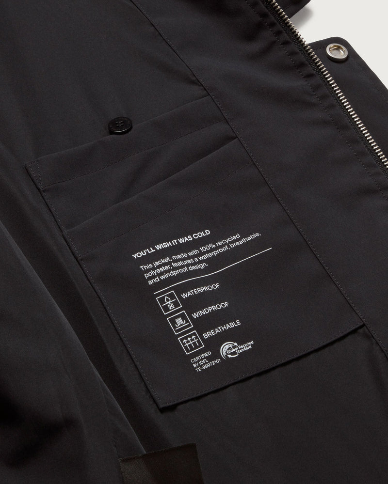 Chaqueta navy Jackson sostenible - silueta 1