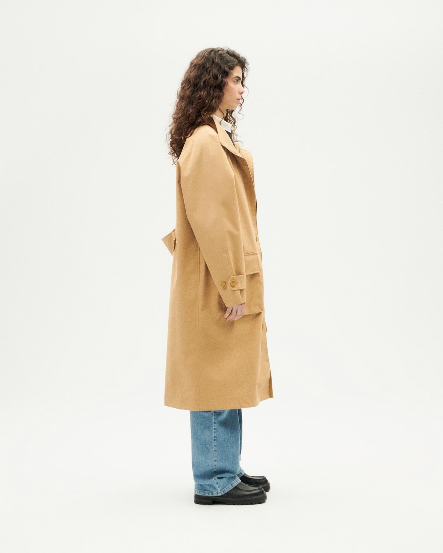 Chaqueta beige Riley unisex sostenible - 1