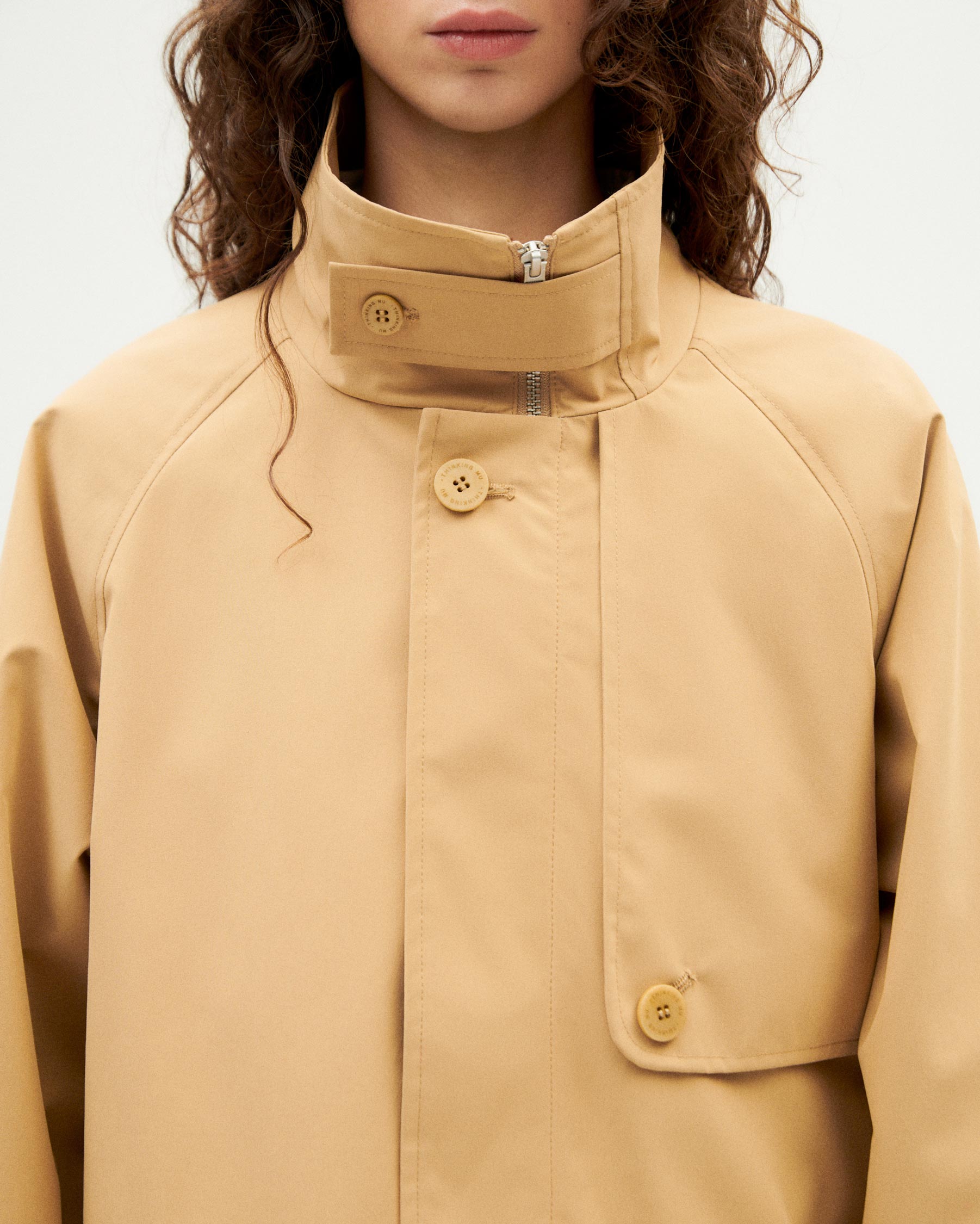 Chaqueta beige Riley unisex sostenible - 4