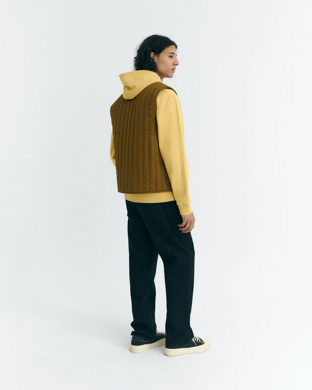Chaleco acolchado amarillo Jon sostenible - 4