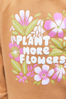 Sweat - Sandy Marron Illustration Fleuri