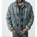 Camisa bomber con cuello redondo - Dirty Vintage - Hombre