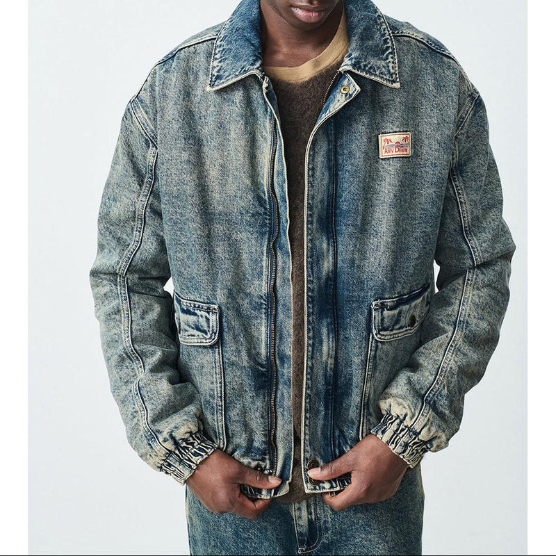 Camisa bomber con cuello redondo - Dirty Vintage - Hombre