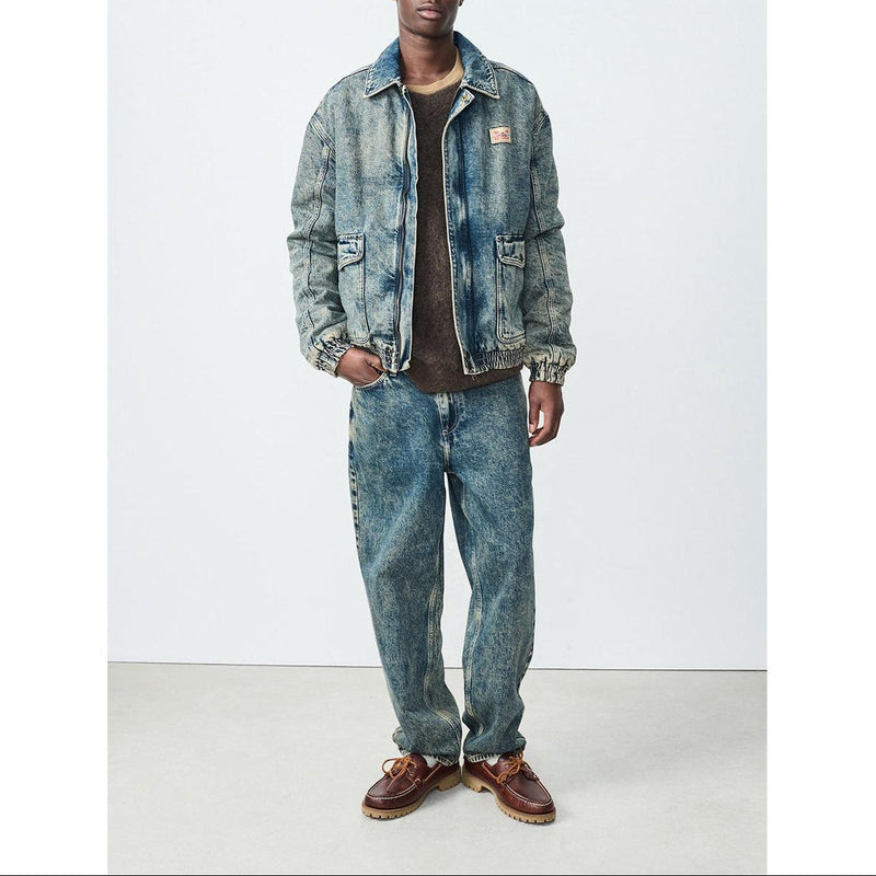 Camisa bomber con cuello redondo - Dirty Vintage - Hombre