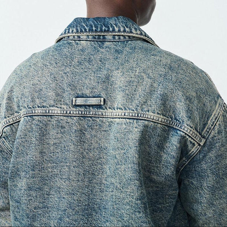 Camisa bomber con cuello redondo - Dirty Vintage - Hombre