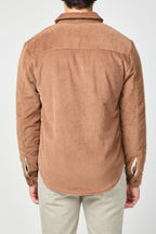 Chaqueta de pana gigante con forro de sherpa - Castaño - Hombre