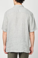 Camisa de lino de manga corta - Antracita - Hombre