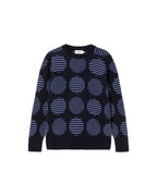 Blue merino wool jumper japan Khem sustainable-silhouette-1