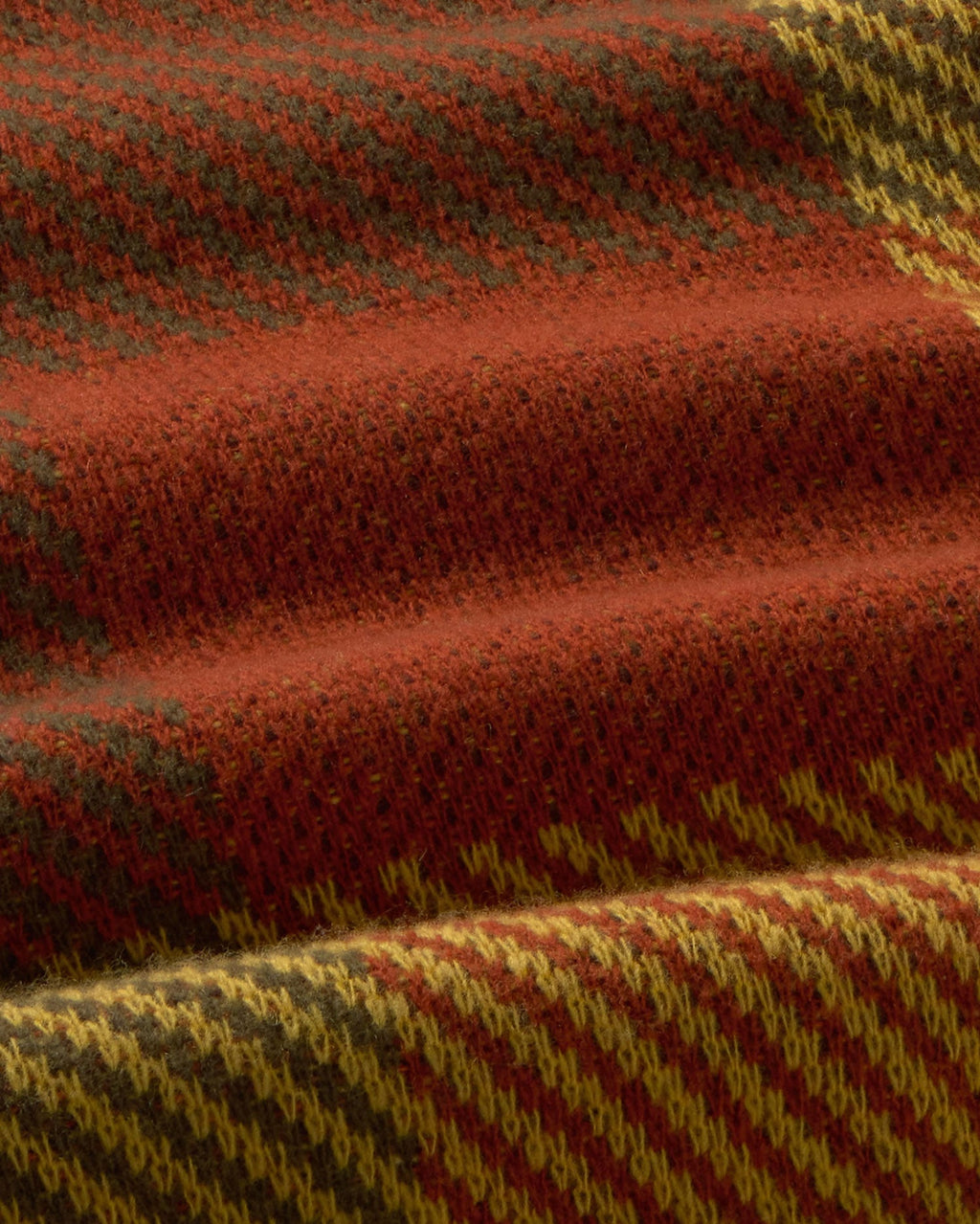 Khem Checked Wool Jumper - Brown