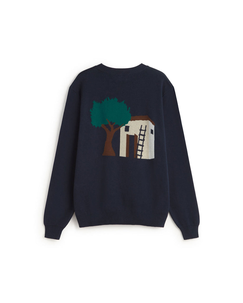 Seth sustainable waffle knit jumper silhouette - 2