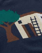 Seth sustainable waffle knit jumper silhouette - 3