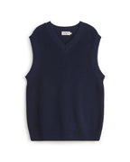 Oliver sustainable relaxed knit vest silhouette - 1