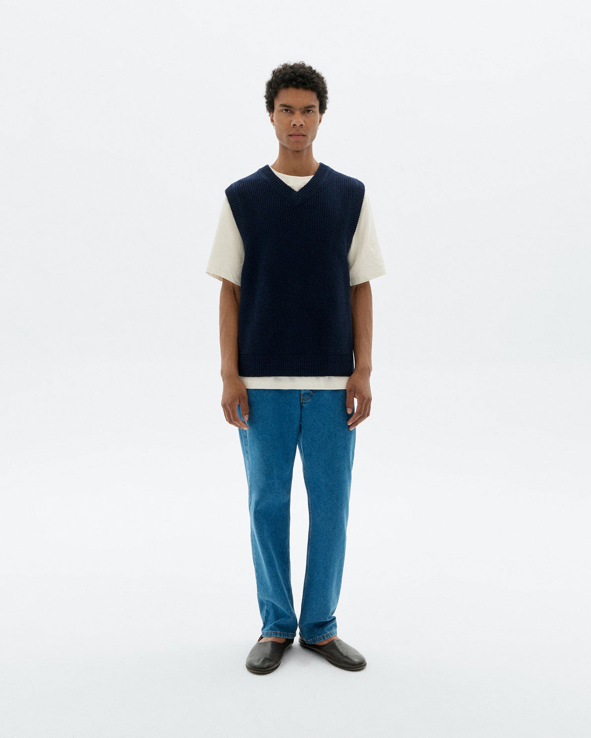 Oliver sustainable relaxed knit vest - 2