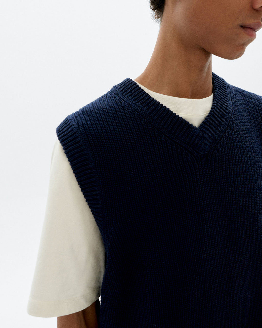 Oliver sustainable relaxed knit vest - 3