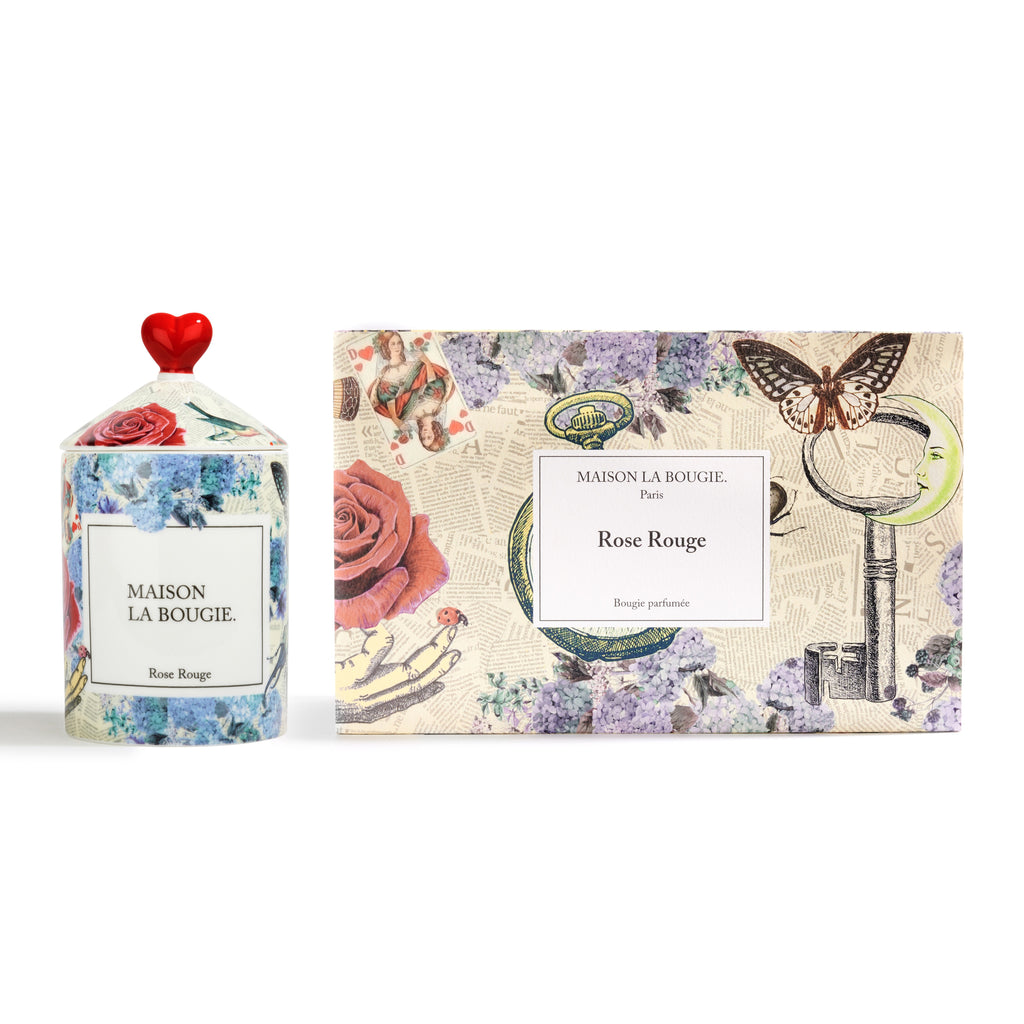 Bougie Rose Rouge 350G