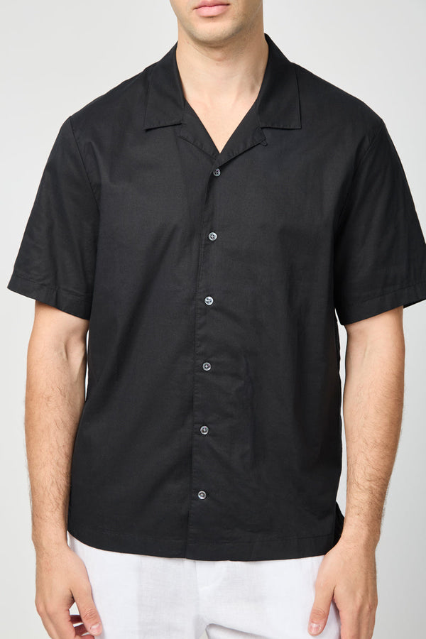 Double Layer S/S Shirt - Black / Silver - Men