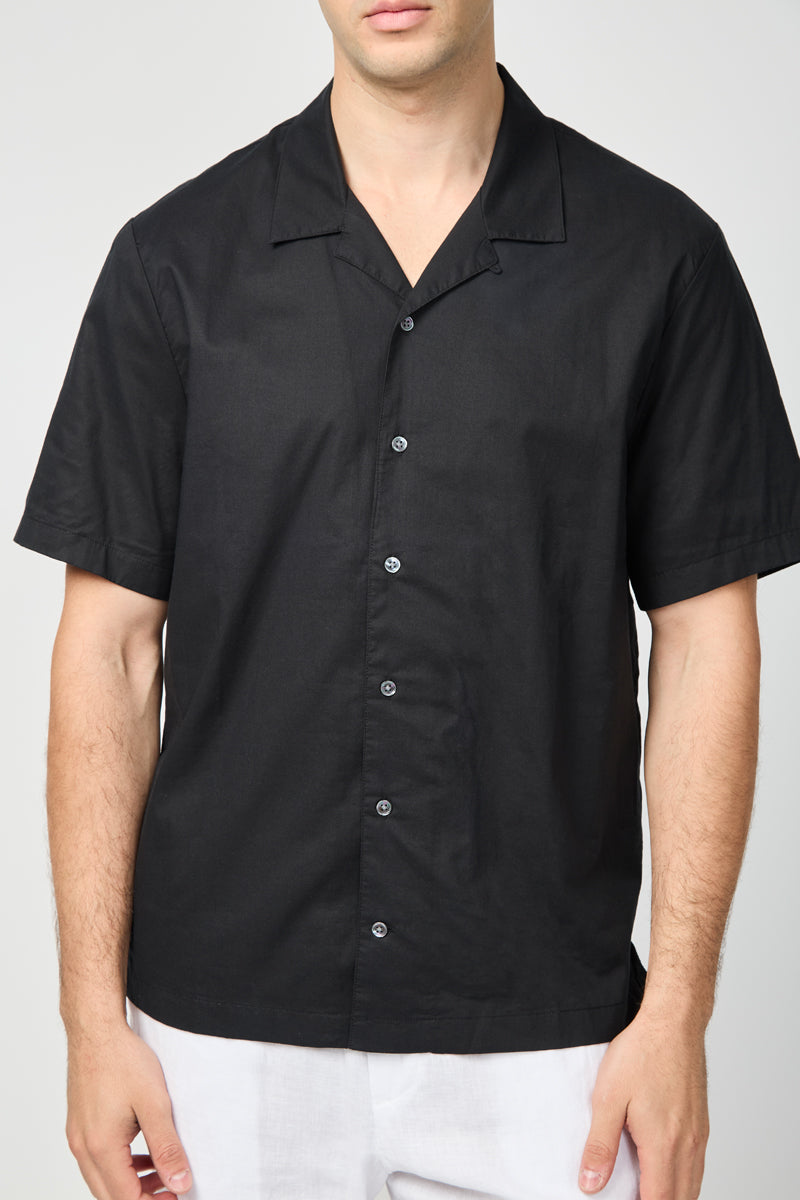 Camisa de doble capa S/S - Negro / Plata - Hombres