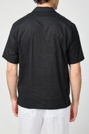 Camisa de doble capa S/S - Negro / Plata - Hombres