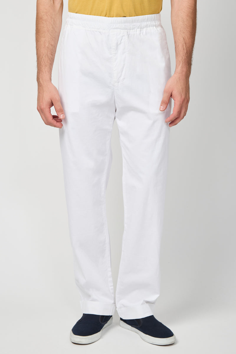 Pantalon À Revers - Blanc - Homme