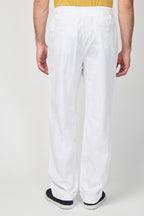Pantalon À Revers - Blanc - Homme