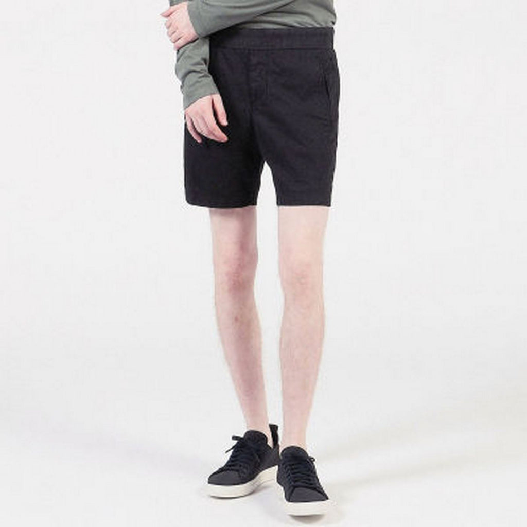Tailored Cotton and Linen Shorts - Black - Men