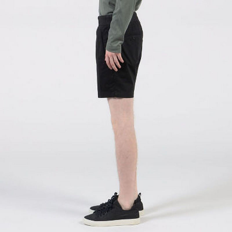 Short En Coton Et Lin Sur Mesure - Noir - Homme