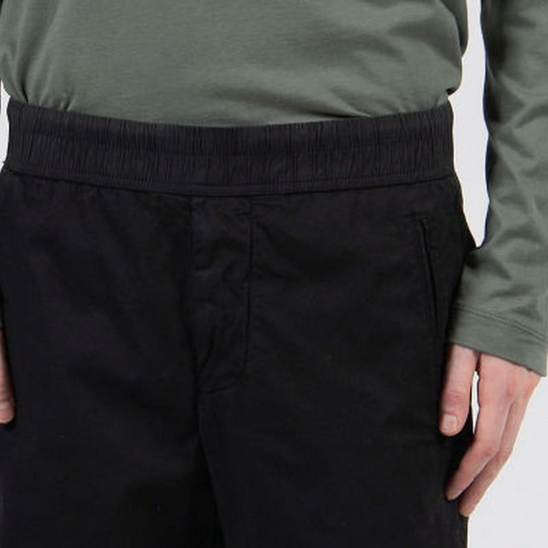 Short En Coton Et Lin Sur Mesure - Noir - Homme