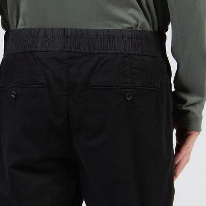 Short En Coton Et Lin Sur Mesure - Noir - Homme