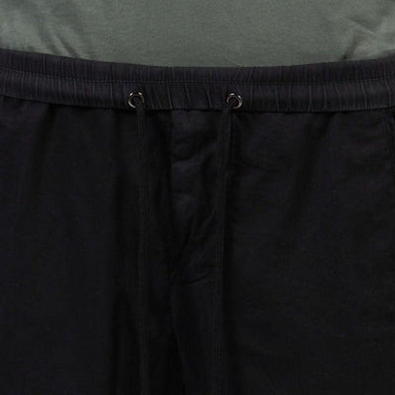 Shorts de algodón y lino hechos a medida - Negro - Hombre
