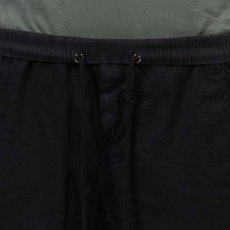 Short En Coton Et Lin Sur Mesure - Noir - Homme