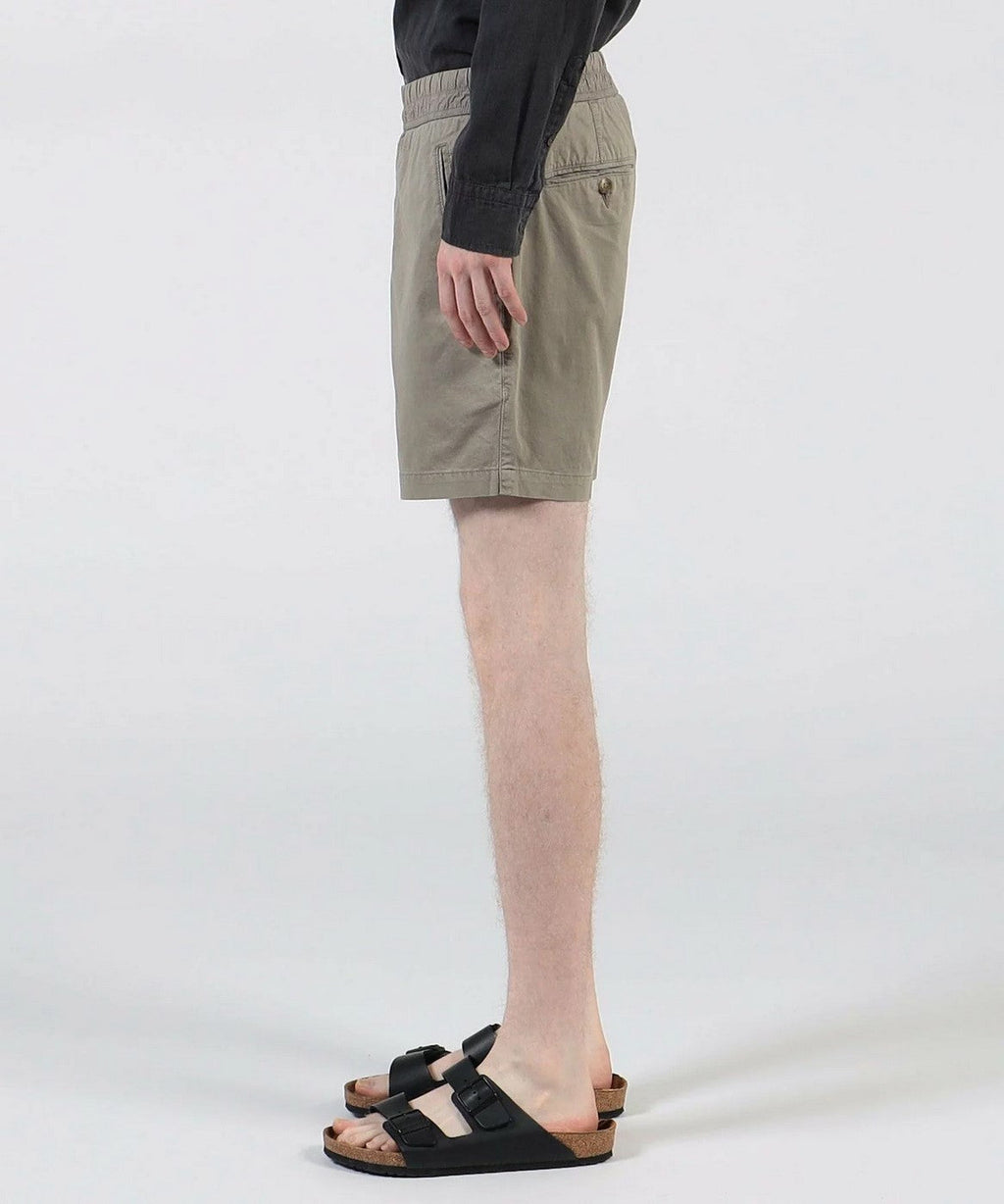 Short Ajusté En Coton Et Lin - Pigment Limoneux - Homme