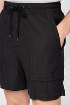 Short À Poches Plaquées - Noir - Homme