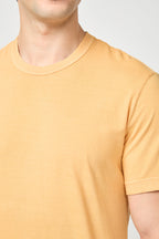 Short-Sleeved Crew-Neck T-Shirt - Apricot Pigment - Men