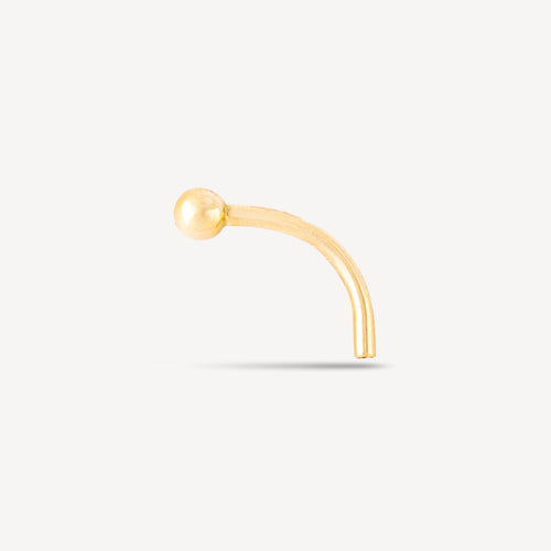 Piercing Tube Nombril 14Mm Or Jaune