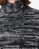 Pull Col Montant Bicolore Elliano - Black/White