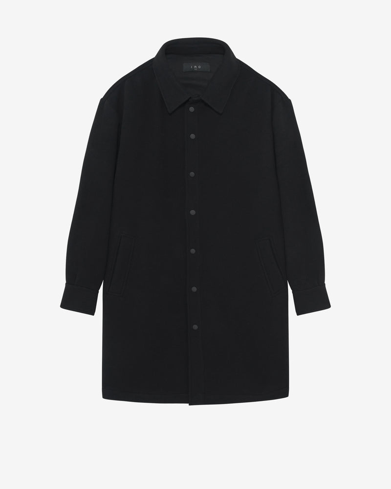 Manteau Forme Surchemise Sevend - Black