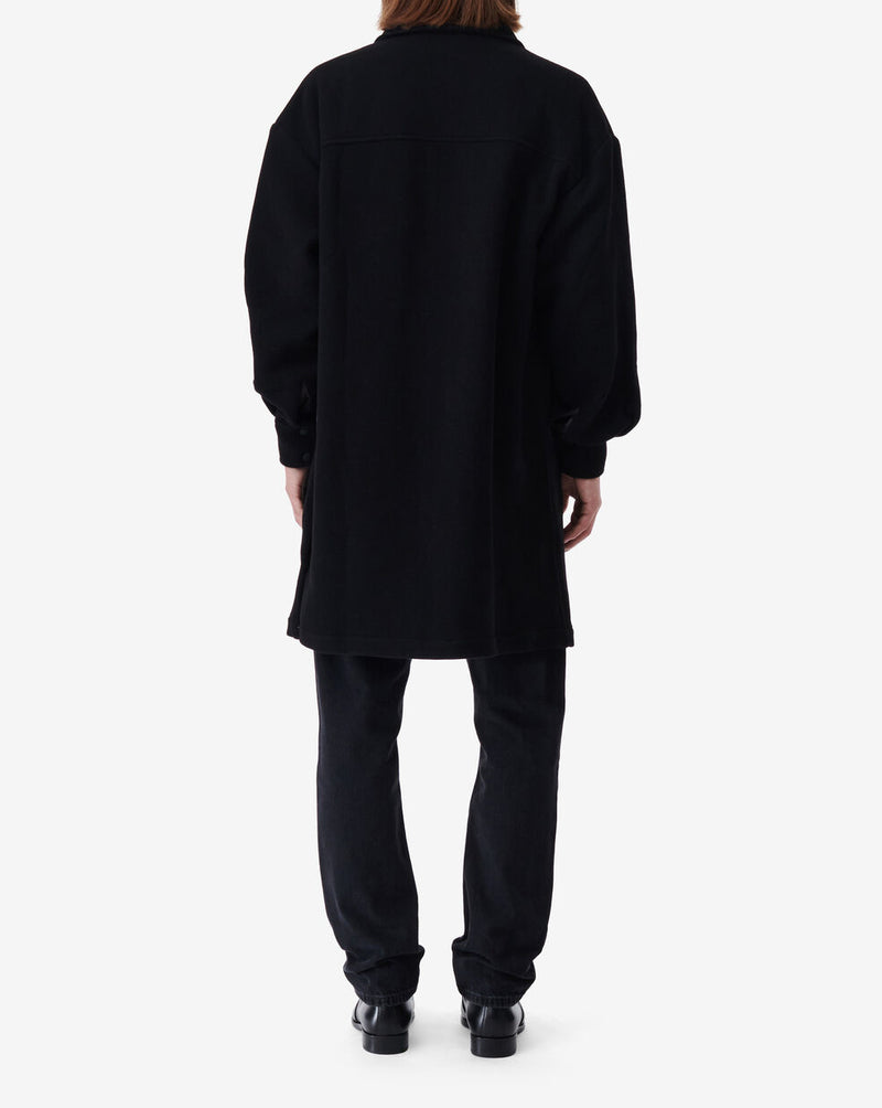 Manteau Forme Surchemise Sevend - Black
