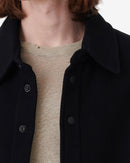 Manteau Forme Surchemise Sevend - Black