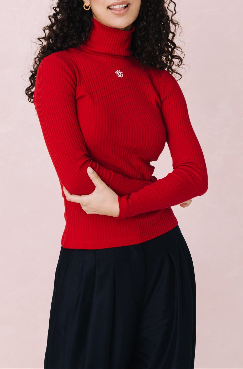 Striktrøje Ora - Red