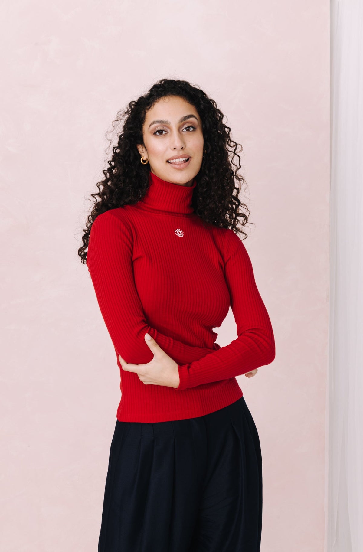 Striktrøje Ora - Red