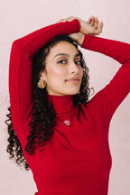 Striktrøje Ora - Red