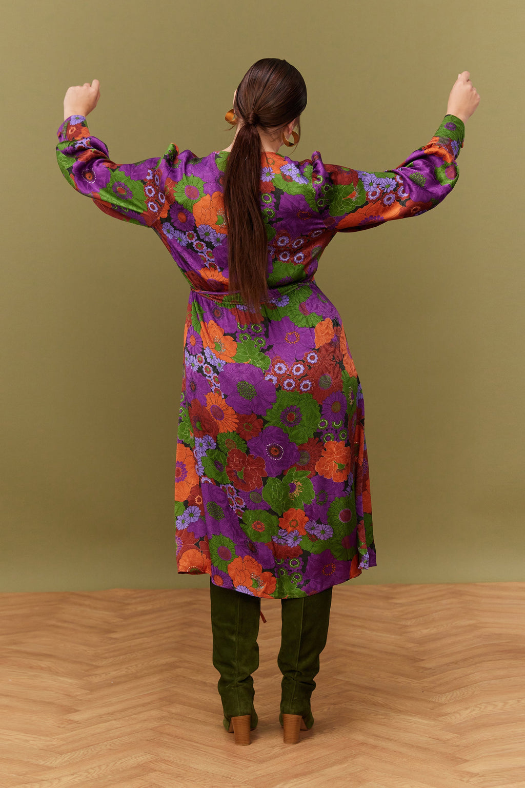 ROBE MARLA AUTUMN BLOSSOM