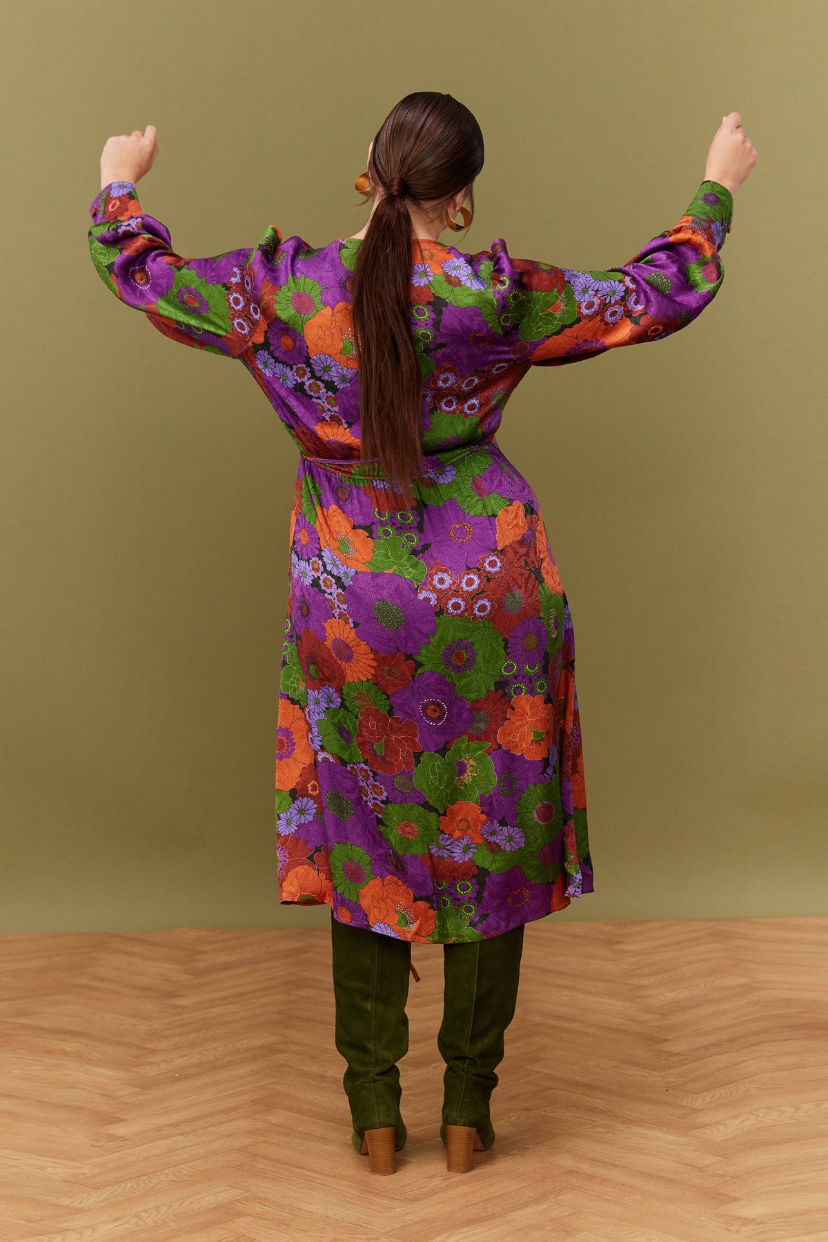 ROBE MARLA AUTUMN BLOSSOM
