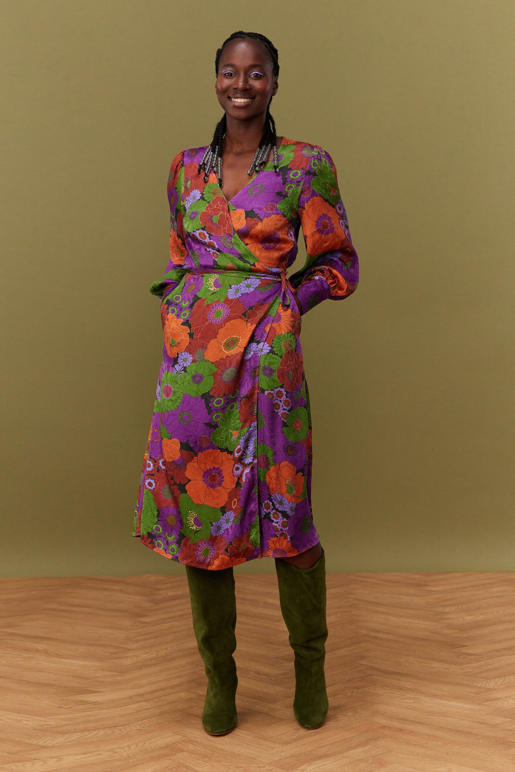 ROBE MARLA AUTUMN BLOSSOM