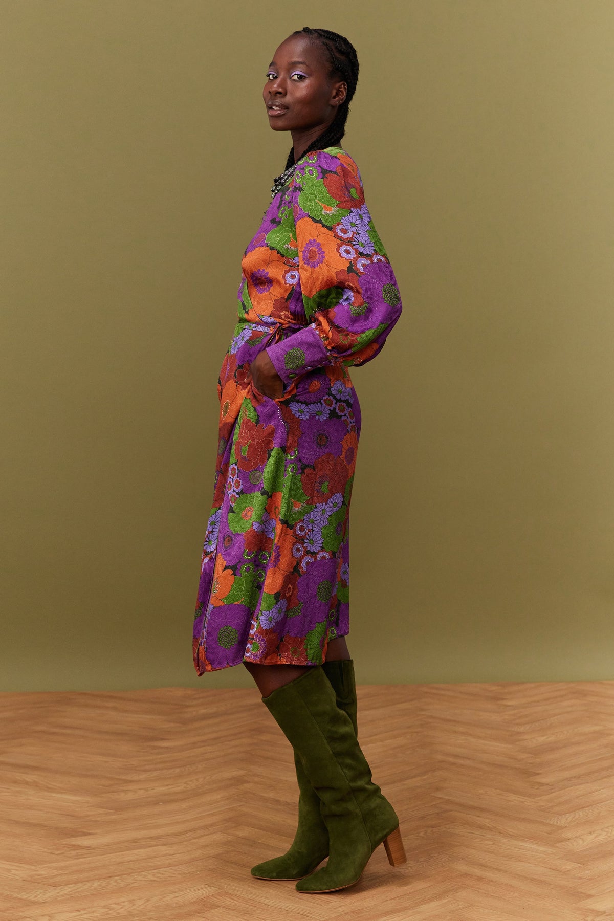 ROBE MARLA AUTUMN BLOSSOM