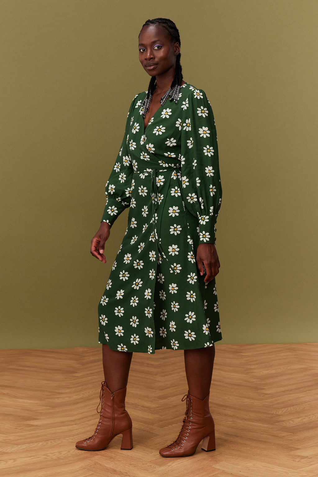 ROBE MARLA GREEN DAISY