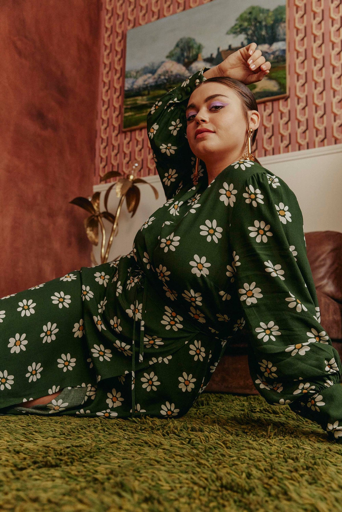 ROBE MARLA GREEN DAISY