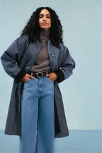 TRENCH TIMMY RAYURES NAVY