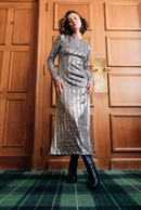 Robe Madison - Sequins Argente