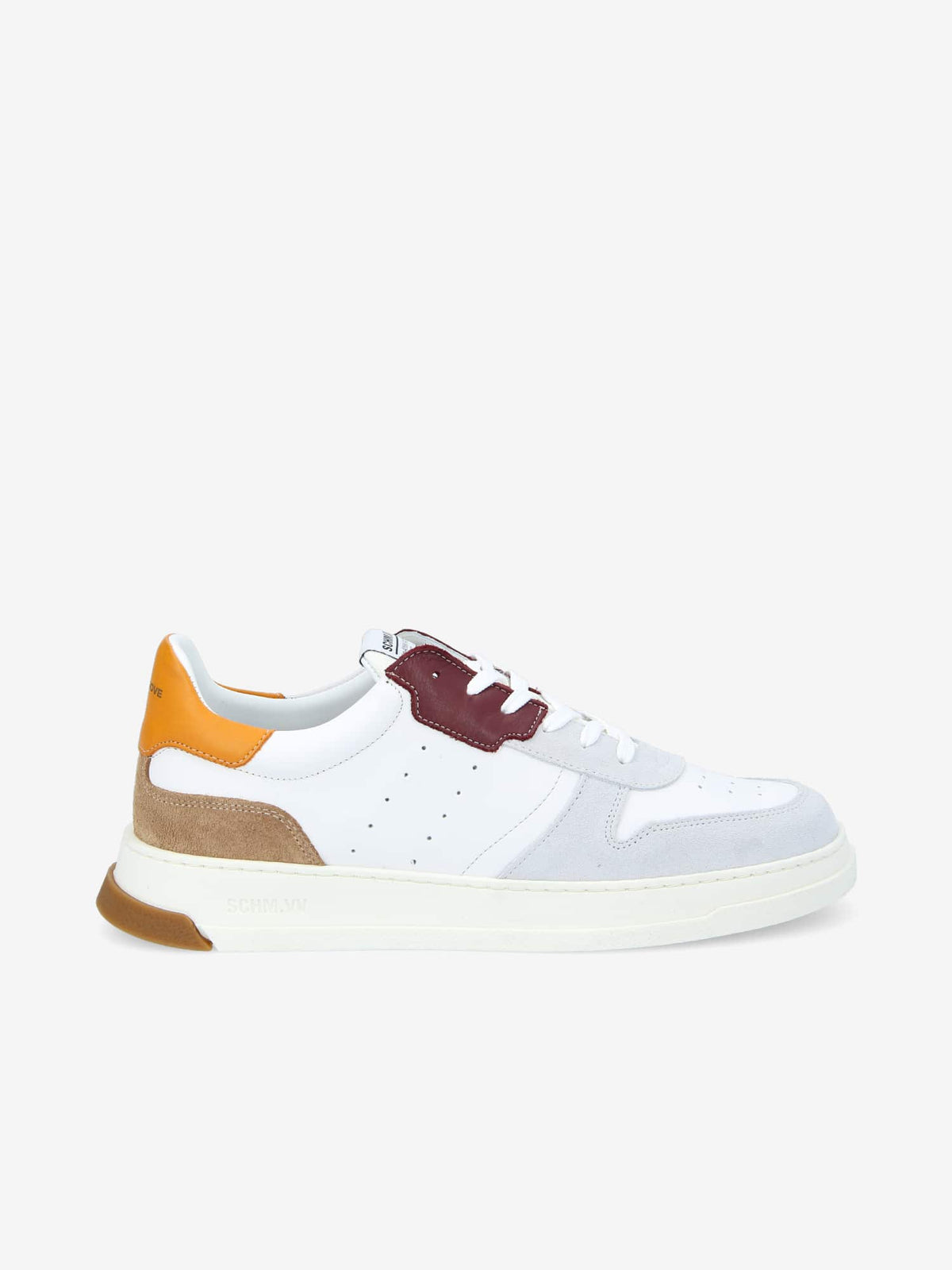 Order Sneaker M - Nappa/Sde/Nappa - White/Sable/Mandarin